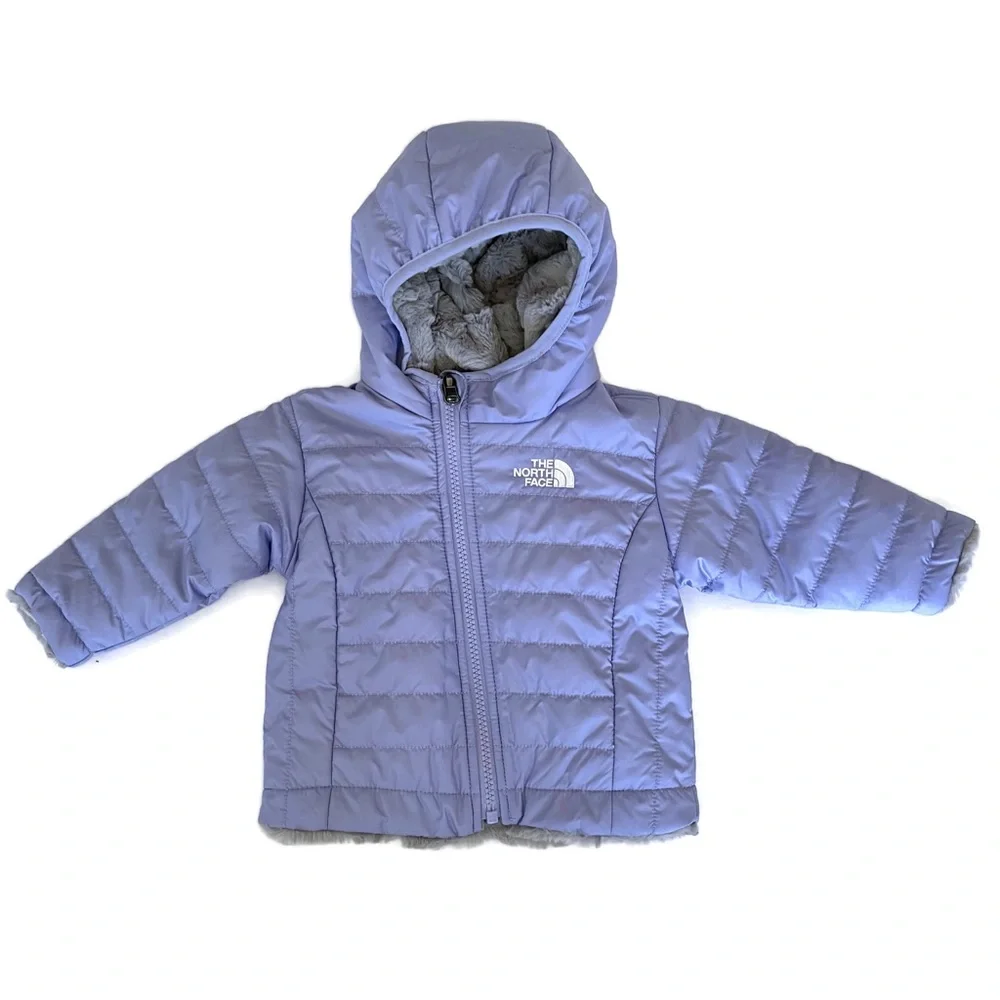 Infant North Face Reversible Mossbud Swirl Jacket - Picture 3 of 8